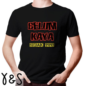 Kaos nupraba belum kaya