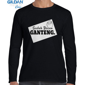 Kaos bosan ganteng