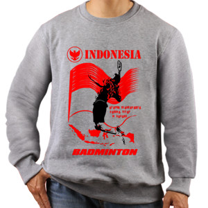 Jaket Sweater Kaos Badminton Indonesia 