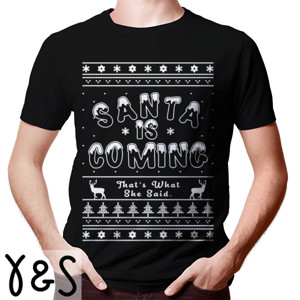 Kaos SANTA IS COMING 2