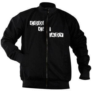 Jaket Bomber Cool Cat Lady T-Shirt - Cool Cat Lady Shirt - Cat 