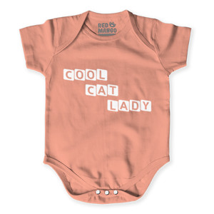Baby Jumper Cool Cat Lady T-Shirt - Cool Cat Lady Shirt - Cat 
