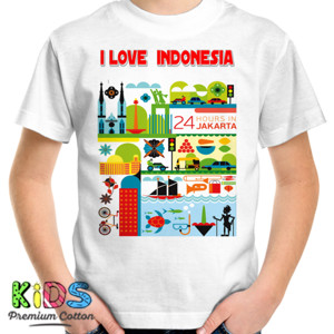 Kaos i love indonesia