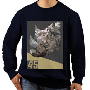 Jaket Sweater 45 Design badak 