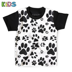 Kaos Anak Full-Print Baju Kaos Anak Distro Cats paws