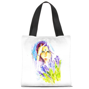 Tas Tote Fullprint expressive portrait 