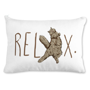 Bantal Relaxing Cat