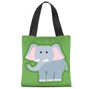 Tas Tote Fullprint Gajah yang besar