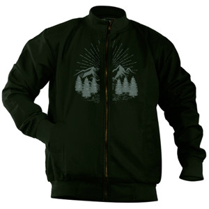Jaket Bomber Motif Gunung