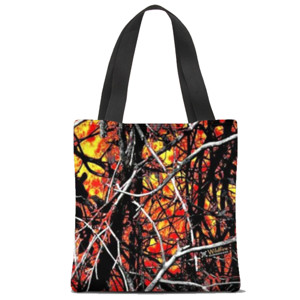 Tas Tote Fullprint Camo Wildfire