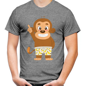 Kaos Skymo the monkey (Kaos V-Neck Wanita RedMango)