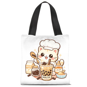 Tas Tote Fullprint CHEF BOBA CAT