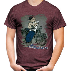 Kaos Pria TWO tone - RED mango