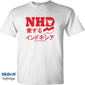 Kaos NHD Love Indonesia Katakana
