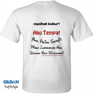 Kaos Baju Seri Pesan Alam Kubur - Silaturrahmi #5