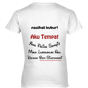 Kaos Baju Seri Pesan Alam Kubur - Silaturrahmi #5