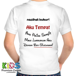 Kaos Baju Seri Pesan Alam Kubur - Silaturrahmi #5
