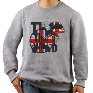 Jaket Sweater the who uk flag
