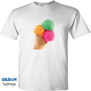 Kaos T-Shirt Ice Cream (Pilihan Warna)