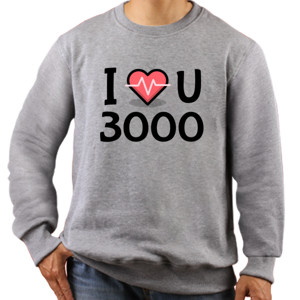 Jaket Sweater I Love You 3000
