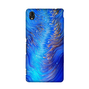 Blue and White Abstract Painting Casing HP