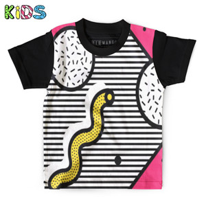 Kaos Anak Full-Print Neo memphis background 6