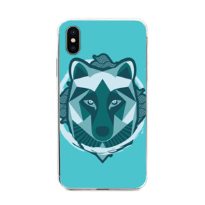 Wolf Geometric Cool Blues Casing HP