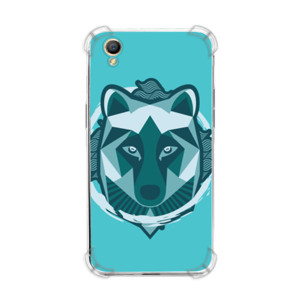 Casing HP Wolf Geometric Cool Blues