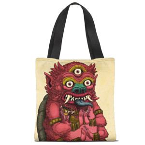 Tas Tote Fullprint Tas Tote Custom Monster