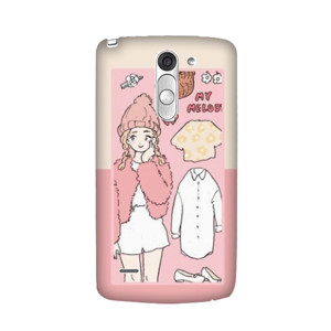 girl soft pink Casing HP