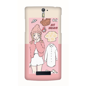 girl soft pink Casing HP