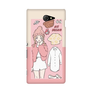 girl soft pink Casing HP