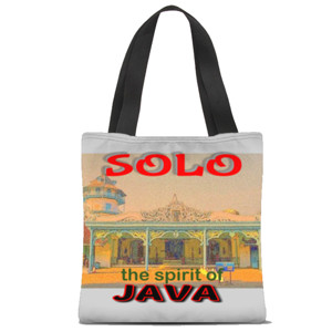 Tas Tote Fullprint Solo the spirit of Java