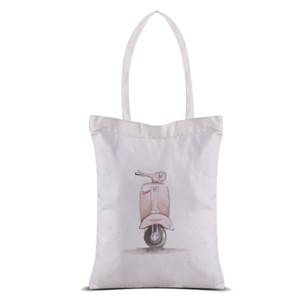 Tas Tote Vespa watercolour #2