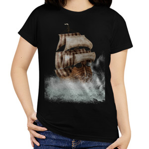 Kaos Kapal Layar 3D