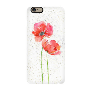 red poppies glitter Casing HP