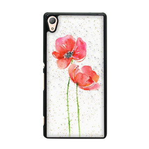 red poppies glitter Casing HP