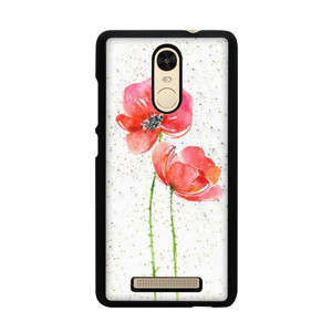 red poppies glitter Casing HP