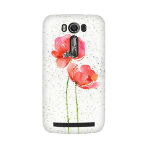 red poppies glitter Casing HP