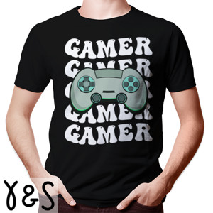 Kaos Konsol Game Retro Tipografi Putih