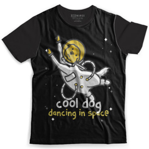Kaos Fullprint Cool Dog Dancing In Space