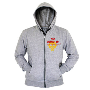 Hoodie Zipper Corona Virus