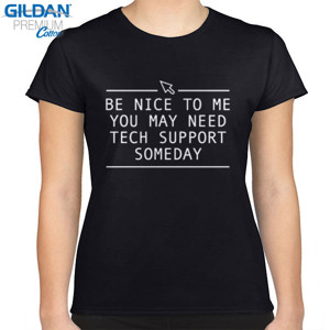 Kaos FUNNY TECH SUPPORT PRINTED