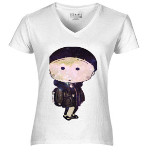 Kaos cute mini chibi wear alexander wang