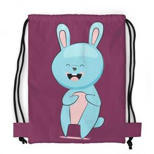 Tas Serut Fullprint Kawaii kelinci 