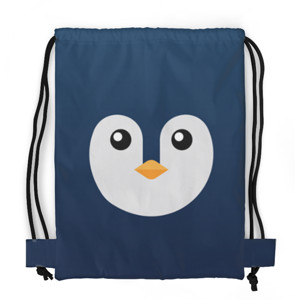 Tas Serut Fullprint Penguin yang lucu