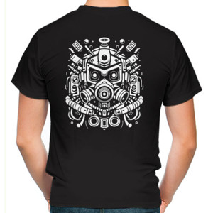 Kaos Premium - Graffiti Robot