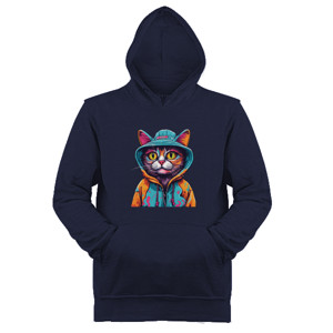 Jaket Hoodie Meong grafiti