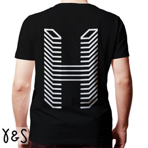 Kaos Logo huruf H gamer (Front and Back)