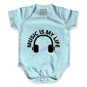 Baby Jumper Kaos Music is my life